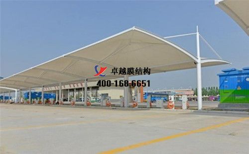 浚縣膜結(jié)構(gòu)充電站樁停車棚/雨棚【?？h漢生食品有限責(zé)任公司等】工程設(shè)計施工案例
